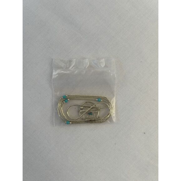 Avon Serling Silver and Turquoise Dreamcatcher and Feather Necklace & Earrings - Picture 5 of 5